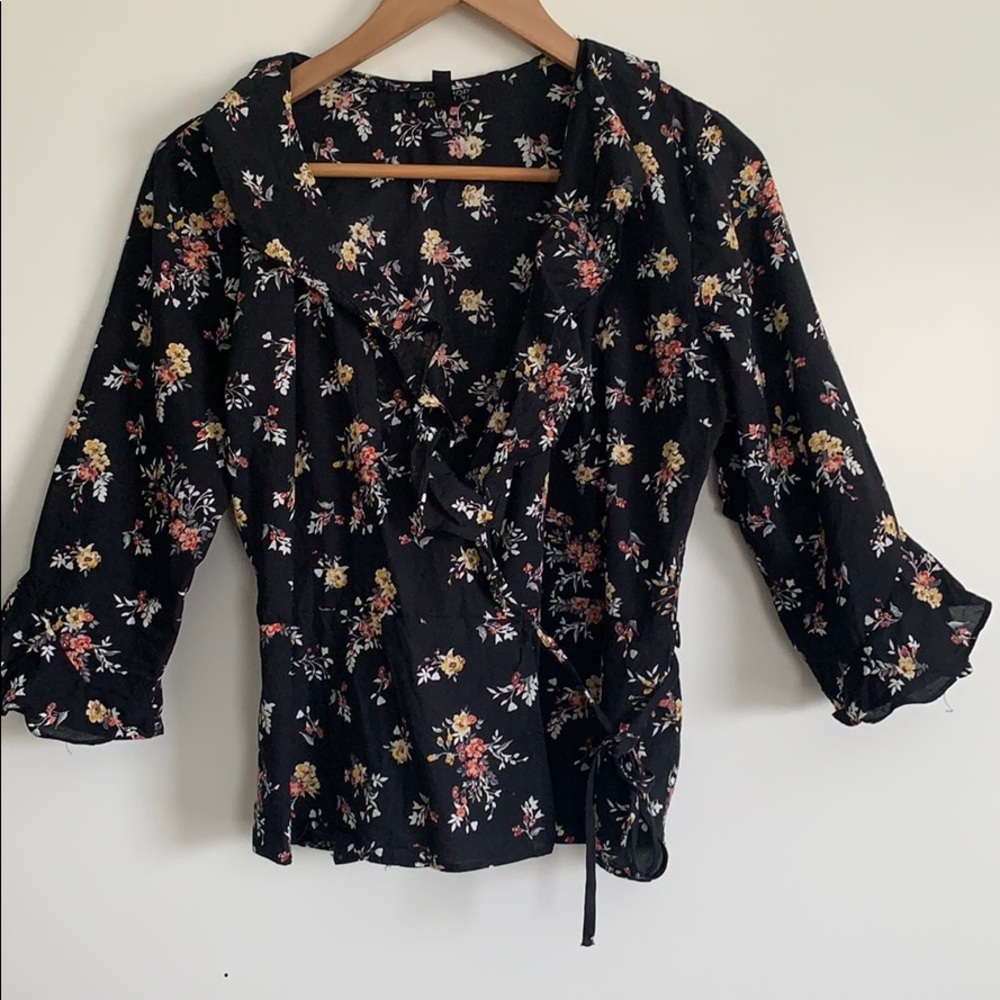 Topshop wrap top